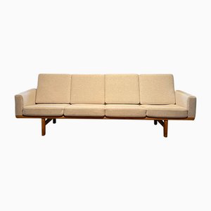 4-Seater Model 236/4 Sofa in Oak by Hans Wegner for Getama, Denmark, 1950s