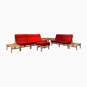 Rag Living Room Set by Bernt Petersen for Schiang Furniture, Denmark, 1960s