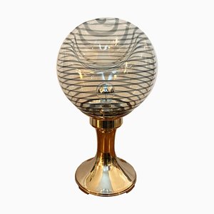Tischlampe aus Muranoglas & reinem Silber von Seguso für Venini, 1960er