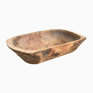 Vintage Wooden Dough Bowl