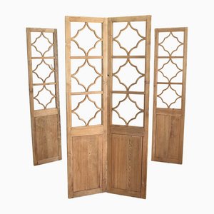 Vintage 3 Pane Wooden Room Divider