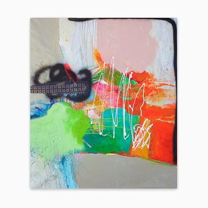 Carolina Alotus, Conversations, 2021, Acrylic & Mixed Media on Canvas