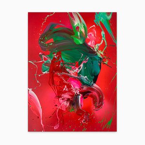 Nikolaos Schizas, From Asia with Love !, 2021, acrílico y pintura en aerosol sobre lienzo