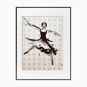 Marcela Zemanova, Ballerina II, 2021, Tusche auf Papier, Gerahmt