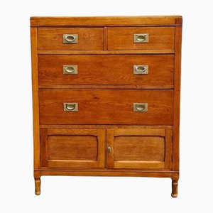 Tall Oak Chest of Drawers