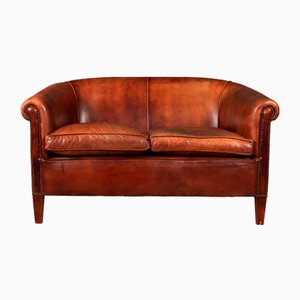 Late 20th Century Dutch Three Seater Sheepskin Leather Sofa