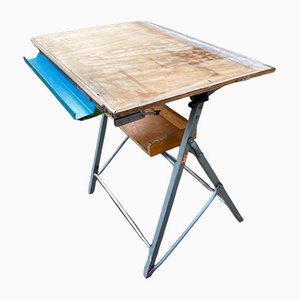 Foldable Architect Drawing Table, 1950s