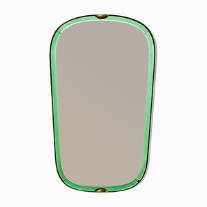 Wall Mirror with Colored Crystal Frame by Pietro Chiesa for Fontana Arte
