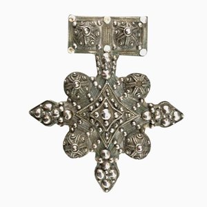 Antica croce marocchina d'argento del sud