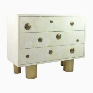 Cajonera de cristal de roca blanco de Ginger Brown