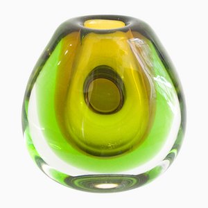 Submerged Glass Vase by Vladimir Mika for Moser, 1960s
