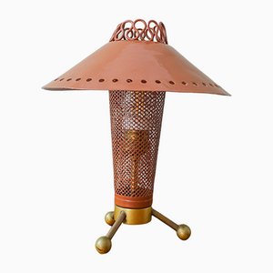 Lámpara de mesa Sputnik francesa Mid-Century moderna de Kobis & Lorence, años 50