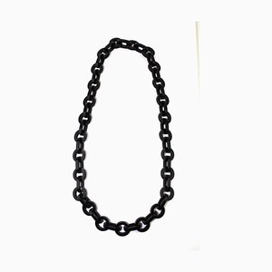 Collar con piezas de baquelita redondas y ovaladas, años 40