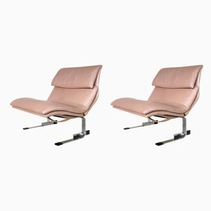 Onda Lounge Chairs by Giovanni Offredi for Saporiti, Italy, Set of 2