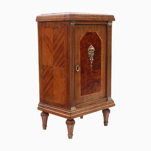 French Empire Style Inlaid Bedside Cupboard or Chest, 1920s