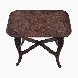 Chinoiserie Hardwood Writing Desk or Side Table, 1900s