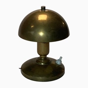 Italian Brass Mushroom Lamp by Paul Dupre-Lafon, 1950s