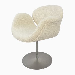 Petit Fauteuil Tulip Blanc par Pierre Paulin pour Artifort, 1980s