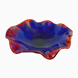 Blue Bowl in Copper from Ceramiche Lega