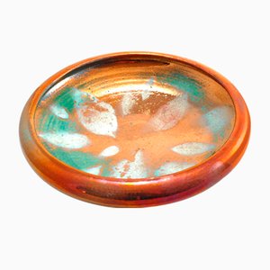 Green Leaves Bowl in Copper from Ceramiche Lega