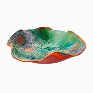 Green Forest Bowl in Copper from Ceramiche Lega
