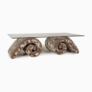 Brown Glass Coffee Table from Bretz Mammut