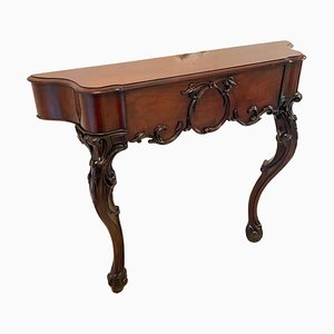Victorian Carved Mahogany Console Table