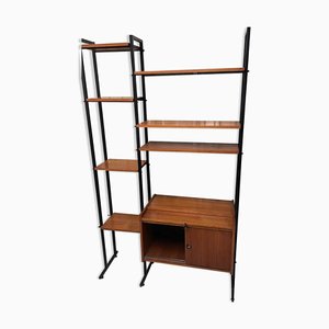 Teak Bookcase or Cabinet Separator with Secretary, 1960s