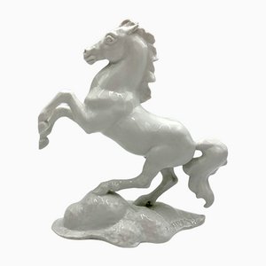 German Porcelain Figurine Horse by F. Heidenreich for Rosenthal, 1944