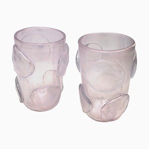 Mid-Century Modern Italian Murano Glass Vases from Costantini, Set of 2