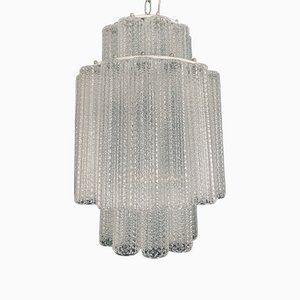 Vintage Italian Chandelier in the Style of Venini, 1960s