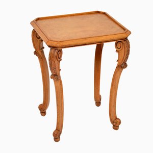 Antique Burr Walnut Side Table from Hille