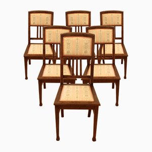 Vintage Eichenholz Stühle, 6er Set