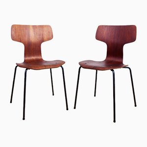 Stühle von Arne Jacobsen für Fritz Hansen, 2er Set