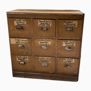 Pharmacy Drawer Cabinet, 19th Century