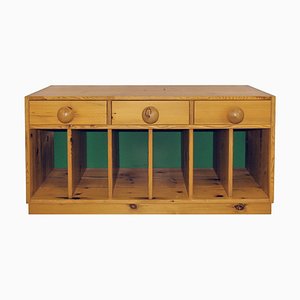 Small Pine Sideboard or Bench by Sven Larsson, Sweden, 1970s