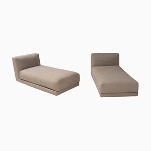 Gray Chaise Lounges from B & B Italia, Set of 2