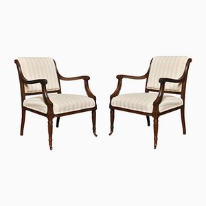 Fauteuils en Acajou, Set de 2