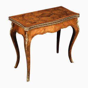 19th Century Burr Walnut and Kingwood Card Table