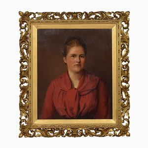 Grant, Porträt einer Dame, 1890er, Öl auf Leinwand, gerahmt
