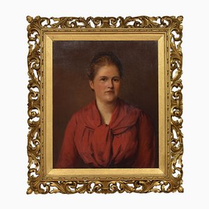 Grant, Portrait of a Lady, 1890s, Oil on Canvas, Framed