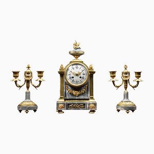 Set d'Horloges par Lemerle-Charpentier and Cie Paris, France, Set de 3