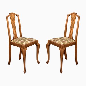 Walnut Side Chairs, Set of 2