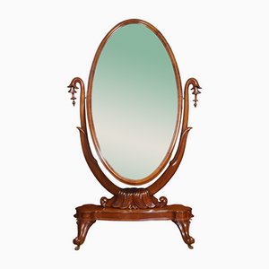 Mahogany Cheval Mirror