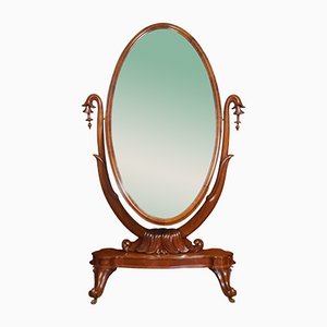 Specchio Cheval in mogano