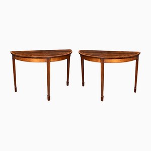 Rosewood Hall Tables, Set of 2