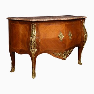 Late-18th Century French Gilt Bronze Mounted Kingwood Commode