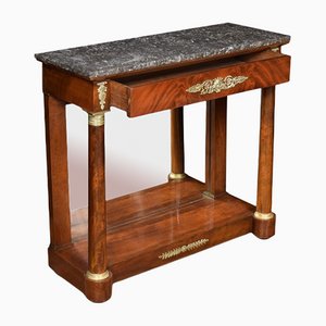 Regency Mahogany and Gilt Metal Mounted Console Table