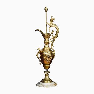 Gilt Metal Medici Urn Table Lamp