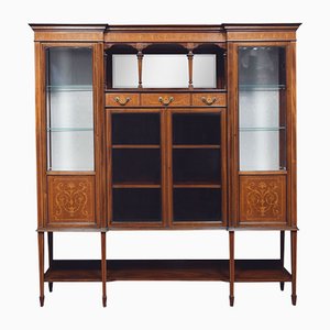 Mahogany Inlaid Display Cabinet by Maple and Co